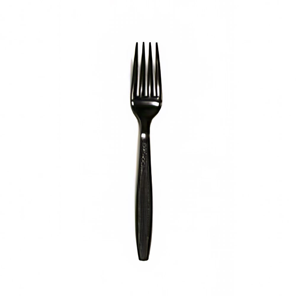 Empress Heavy Weight Disposable Forks - Plastic, Black (E179001 (41751))