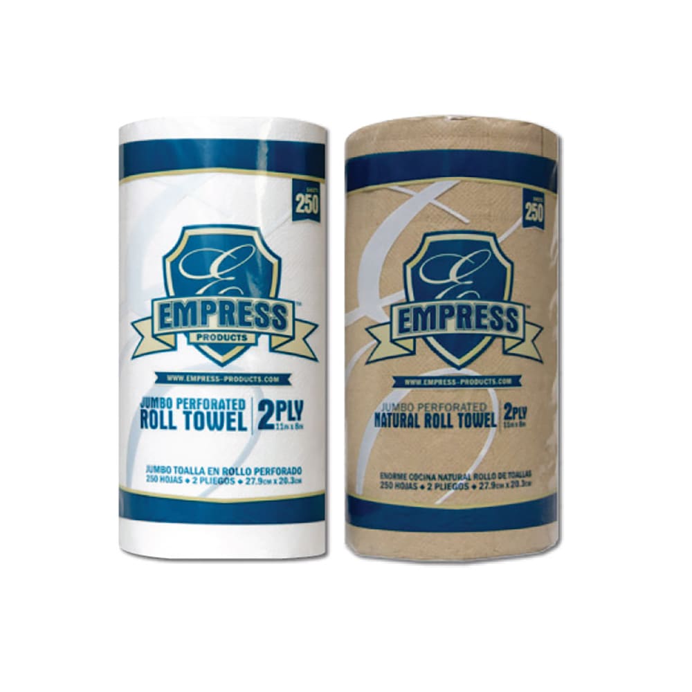 Empress 250 Sheet Paper Towel Roll - 2 Ply, Natural (E21251)