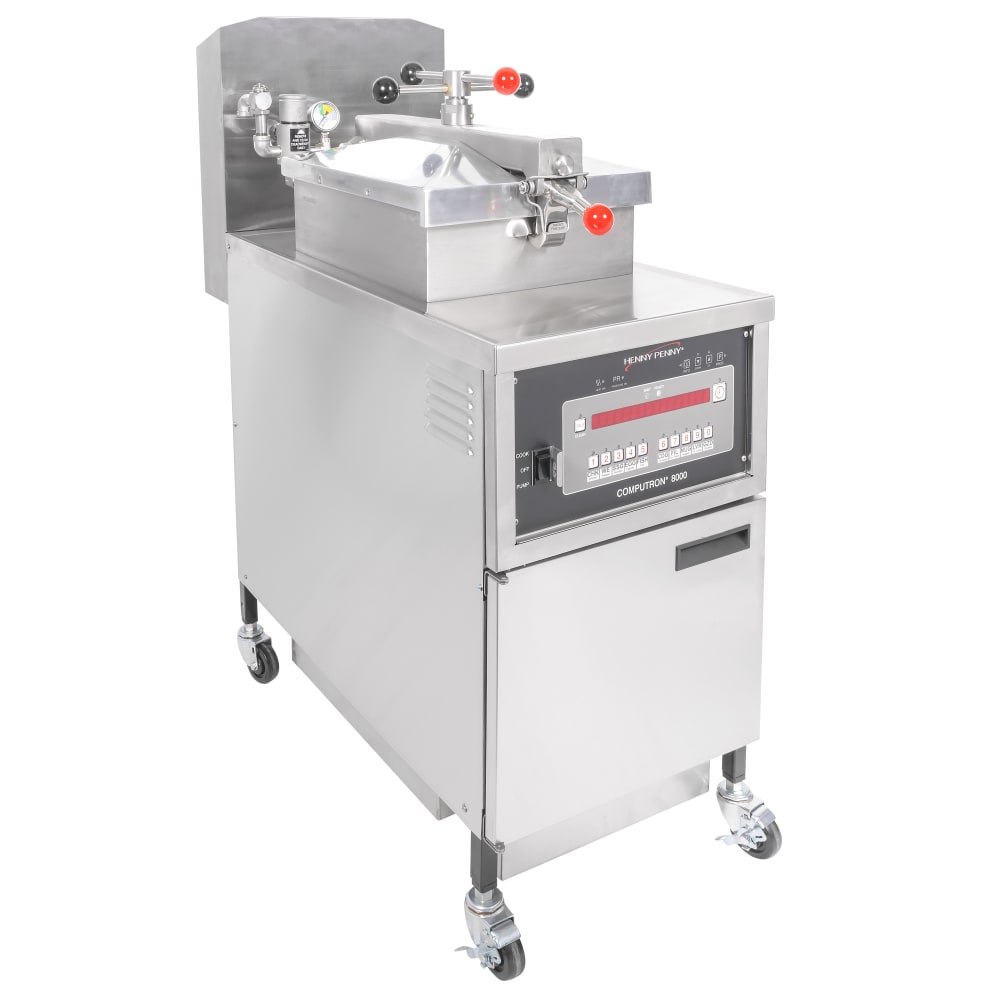 Henny Penny PFG600.07 43 lb Natural Gas Pressure Chicken Fryer - 80,000 BTU