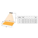 Big Ass Fans BAFCF15120B 27" Ceiling Mount Indoor/Outdoor Electric Infrared Heater - 1500 watt, 120v thumbnail 4