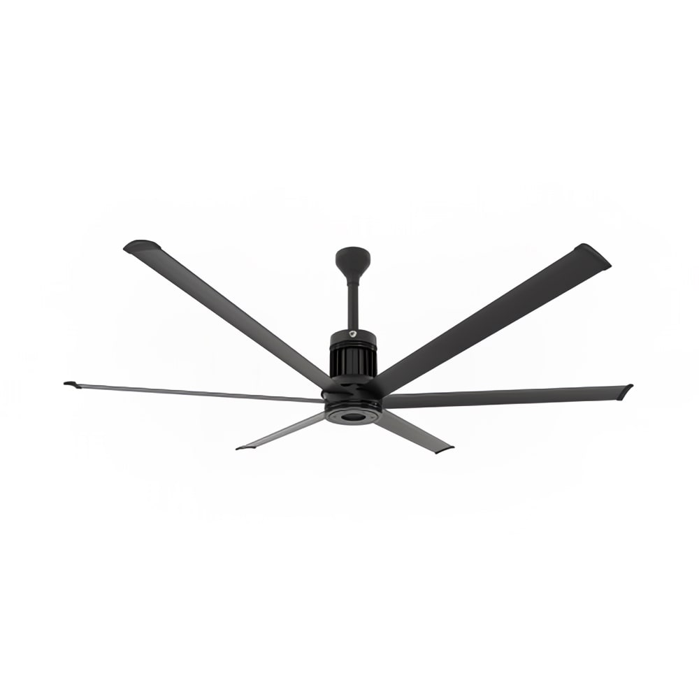 Big Ass Fans MK-I61-071906A728I12 84" i6 Outdoor Ceiling Fan w/ 12" Downrod, Black