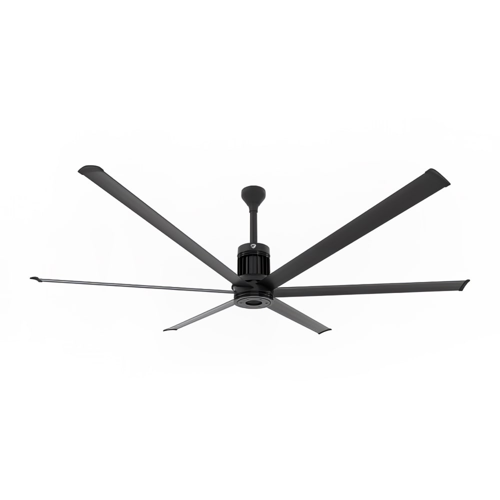 Big Ass Fans MK-I61-081806A728I12 96" i6 Indoor Ceiling Fan w/ 12" Downrod, Black