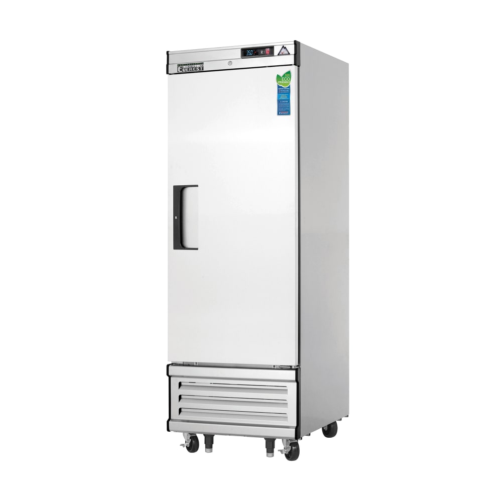 Everest Refrigeration EBR1 27" One Section Reach In Refrigerator, (1) Left Hinge Solid Door, 115v