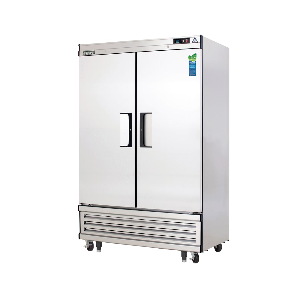 Everest Refrigeration EBSR2 49 5/8" Two Section Reach In Refrigerator, (2) Left/Right Hinge Solid Doors, 115v