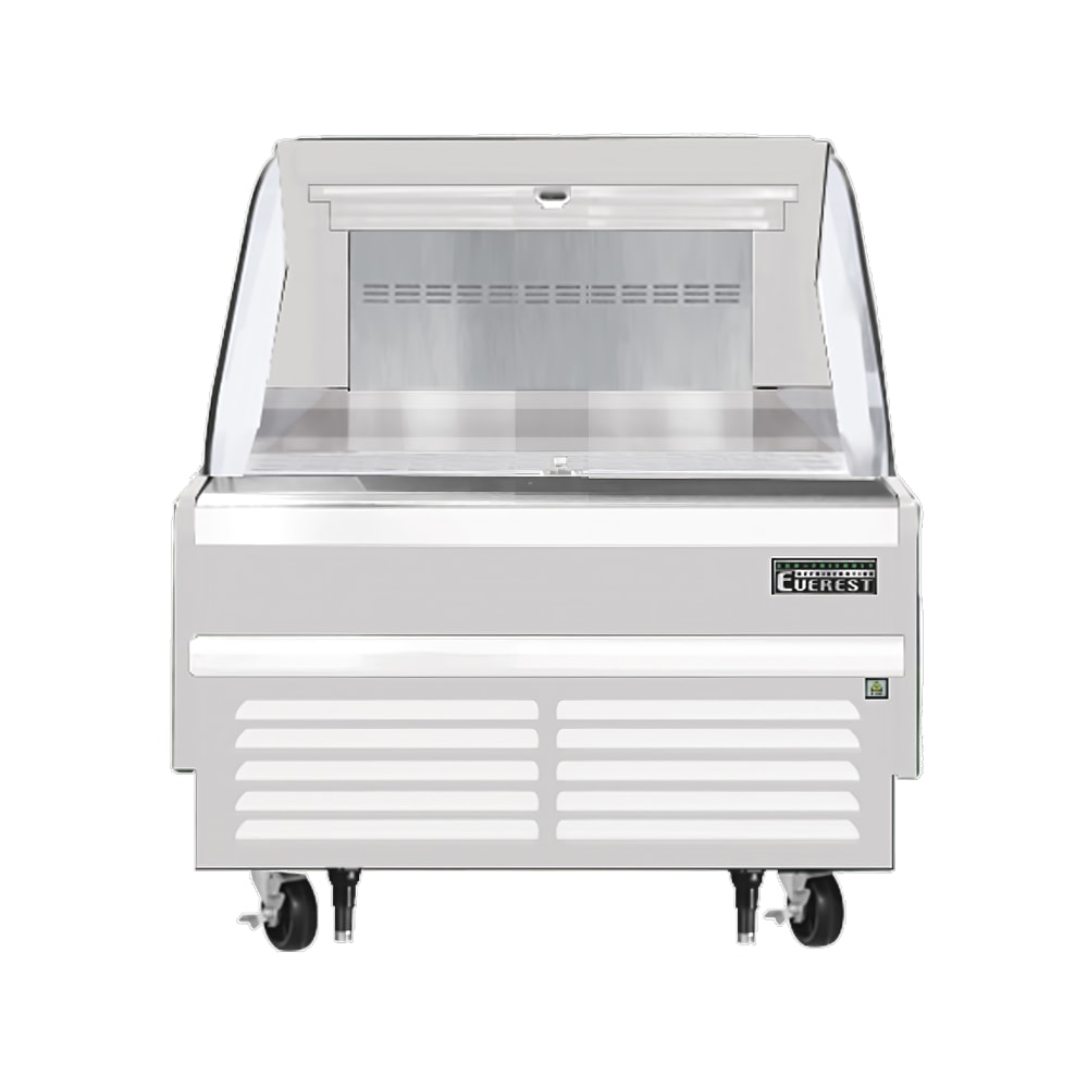 Everest Refrigeration EOMH-36-W-35-S 37 1/4" Horizontal Open Air Cooler w/ (1) Levels, White, 115v