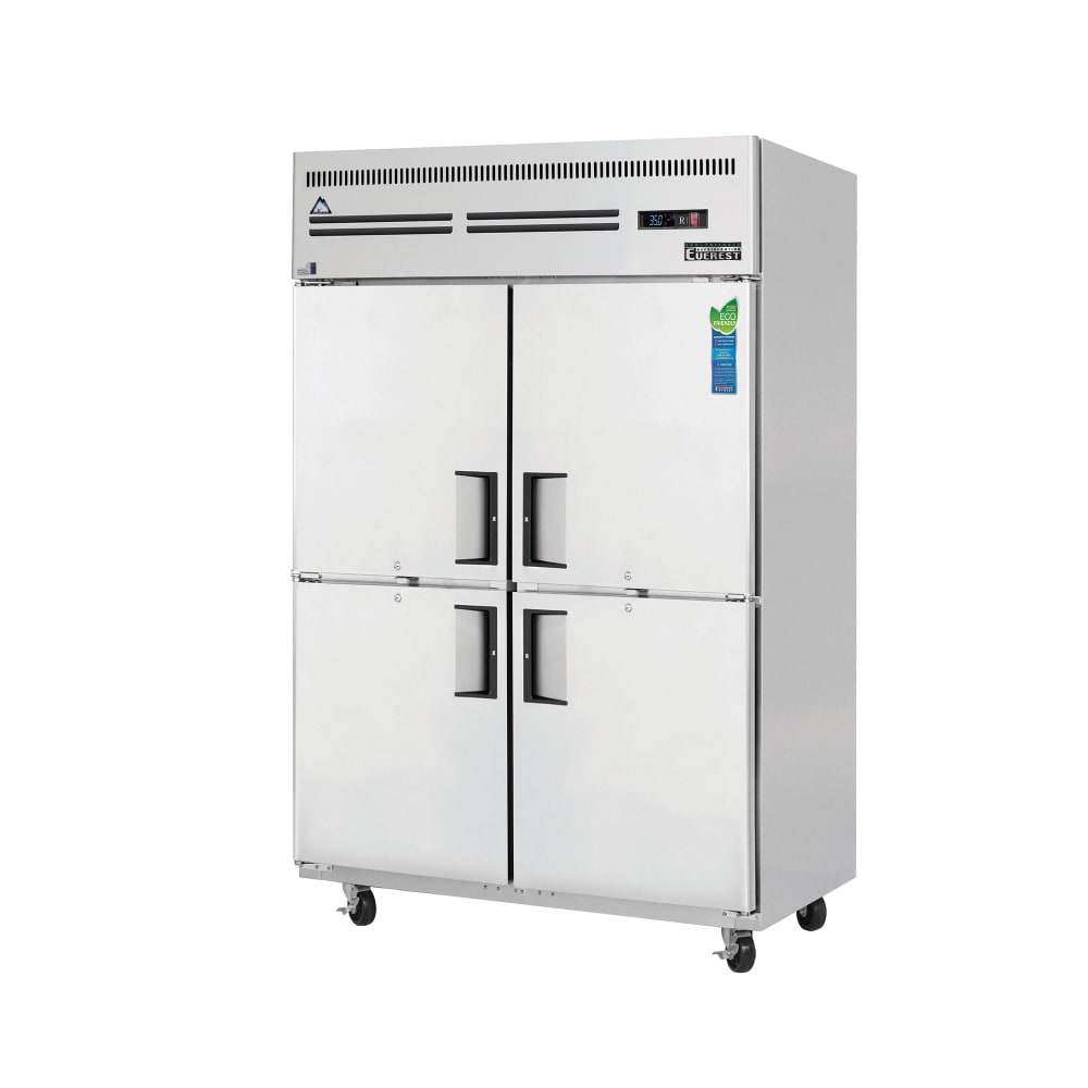 Everest Refrigeration ESRH4 49 5/8" Two Section Reach In Refrigerator, (4) Left/Right Hinge Solid Doors, 115v