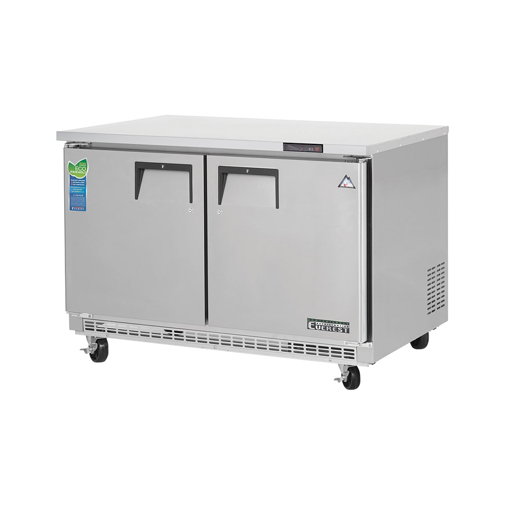 Everest Refrigeration ETBF2 47 1/2" W Undercounter Freezer w/ (2) Sections & (2) Doors, 115v
