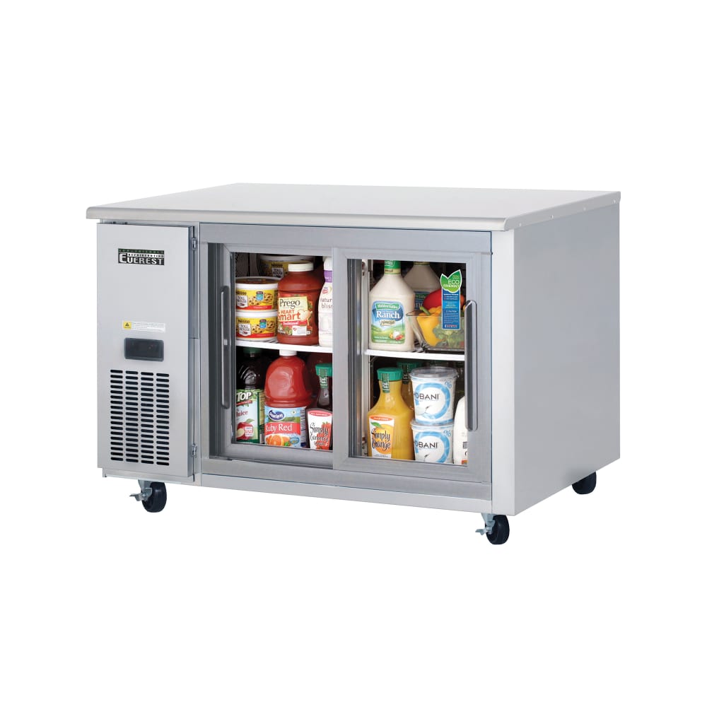 Everest Refrigeration ETGSR2 47 1/2" W Undercounter Refrigerator w/ (2) Sections & (2) Doors, 115v