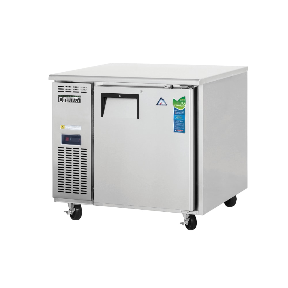 Everest Refrigeration ETR1-24 35 5/8" W Undercounter Refrigerator w/ (1) Section & (1) Door, 115v