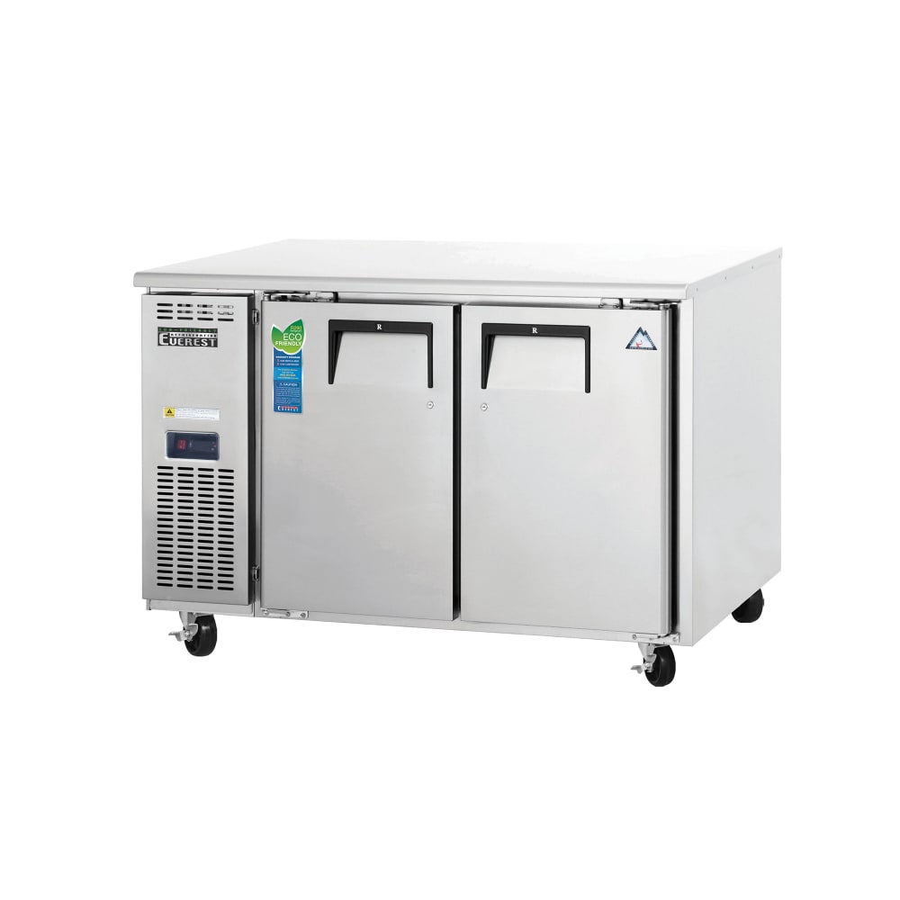 Everest Refrigeration ETR2 47 1/2" W Undercounter Refrigerator w/ (2) Sections & (2) Doors, 115v