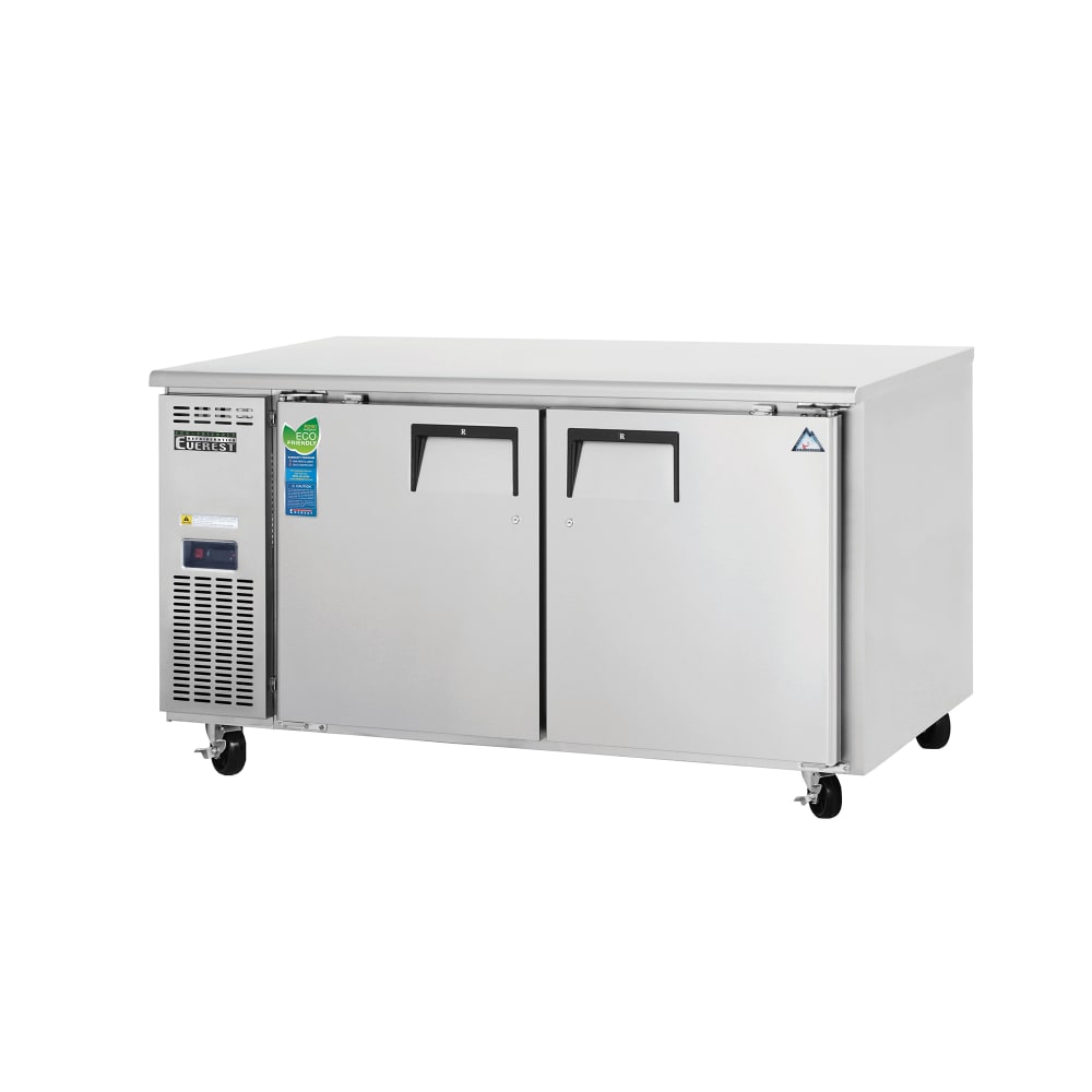 Everest Refrigeration ETWR2 59 1/4" W Undercounter Refrigerator w/ (2) Sections & (2) Doors, 115v