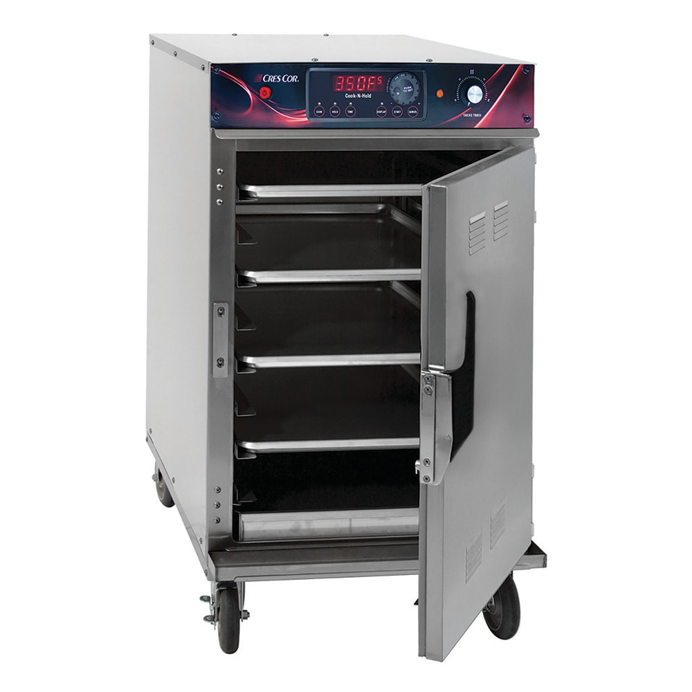 Cres Cor 1000CHSKSPLITDE Half Size Commercial Smoker Oven w/ Cook & Hold - 208-240v/1ph