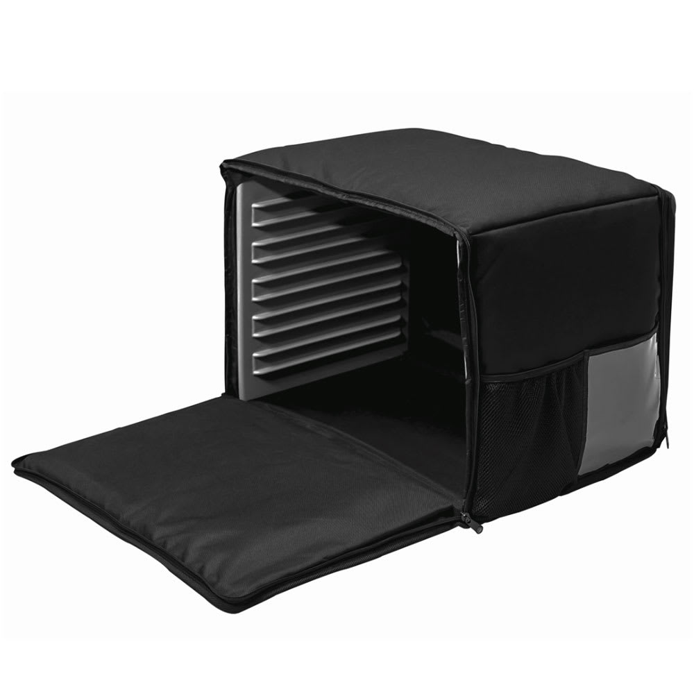 Cres Cor CHB6-1220-3 Electric Food Delivery Bag - 15" x 21" x 14", Canvas, Black