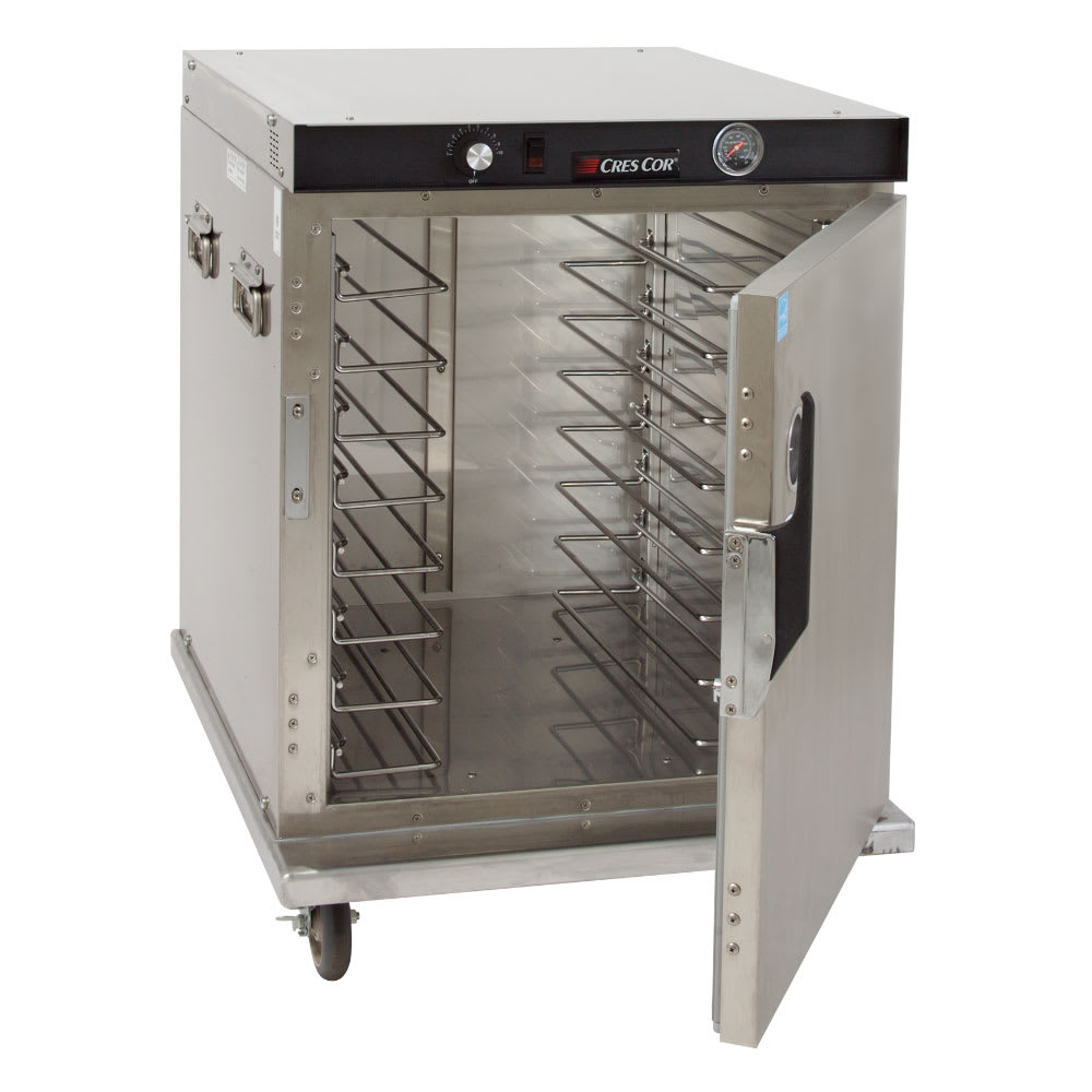 Cres Cor H-339-SS-UA-8C 1/2 Height Insulated Mobile Heated Cabinet w/ (8) Pan Capacity, 120v