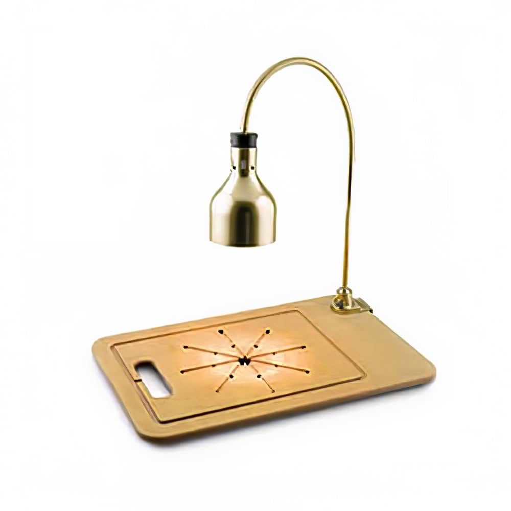 Cres Cor IFW61WFPN Star Series Countertop Carving Station w/ 1 Lamp & Cutting Board, Nickel Hood