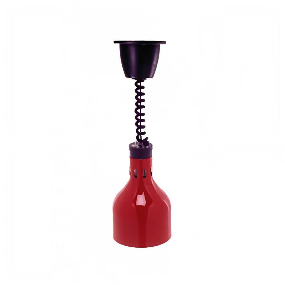 Cres Cor IFW-63-10 60 1/2" Ceiling Mount Heat Lamp w/ Retractable Cord - Lower Switch, Red, 120v