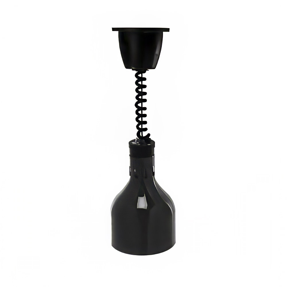 Cres Cor IFW-63-L-10 68 1/2" Ceiling Mount Heat Lamp w/ Retractable Cord - Lower Switch, Polished Brass, 120v