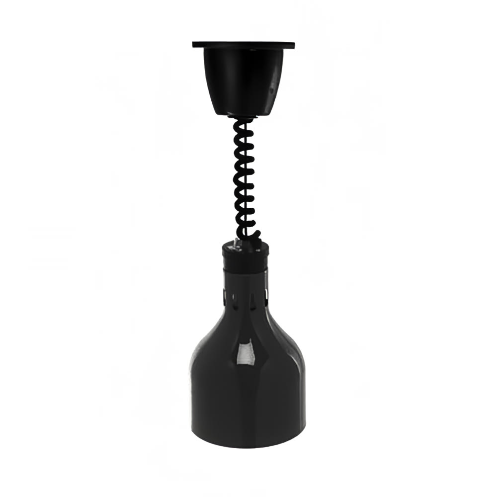 Cres Cor IFW-63-L-10 68 1/2" Ceiling Mount Heat Lamp w/ Retractable Cord - Lower Switch, Polished Nickel, 120v