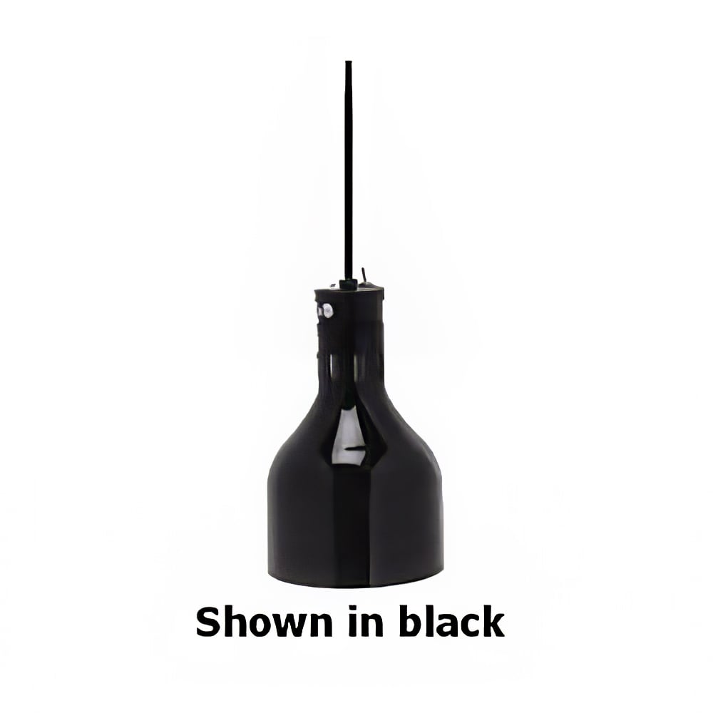 Cres Cor IFW-66-10 86 1/2" Ceiling Mount Heat Lamp w/ Standard Cord - Lower Switch, Polished Nickel, 120v