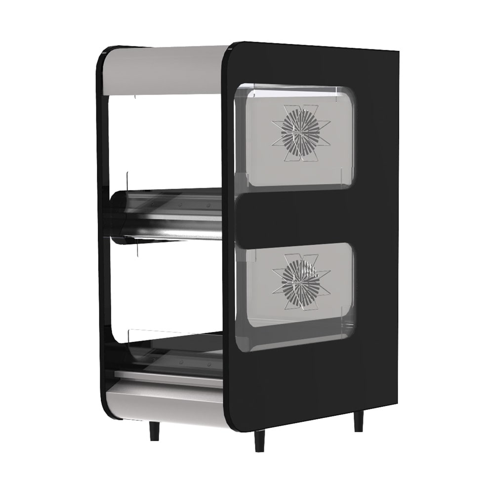 Flexeserve 14" Self Service Countertop Heated Display Case - (2) Shelves, 208v (2T-400)