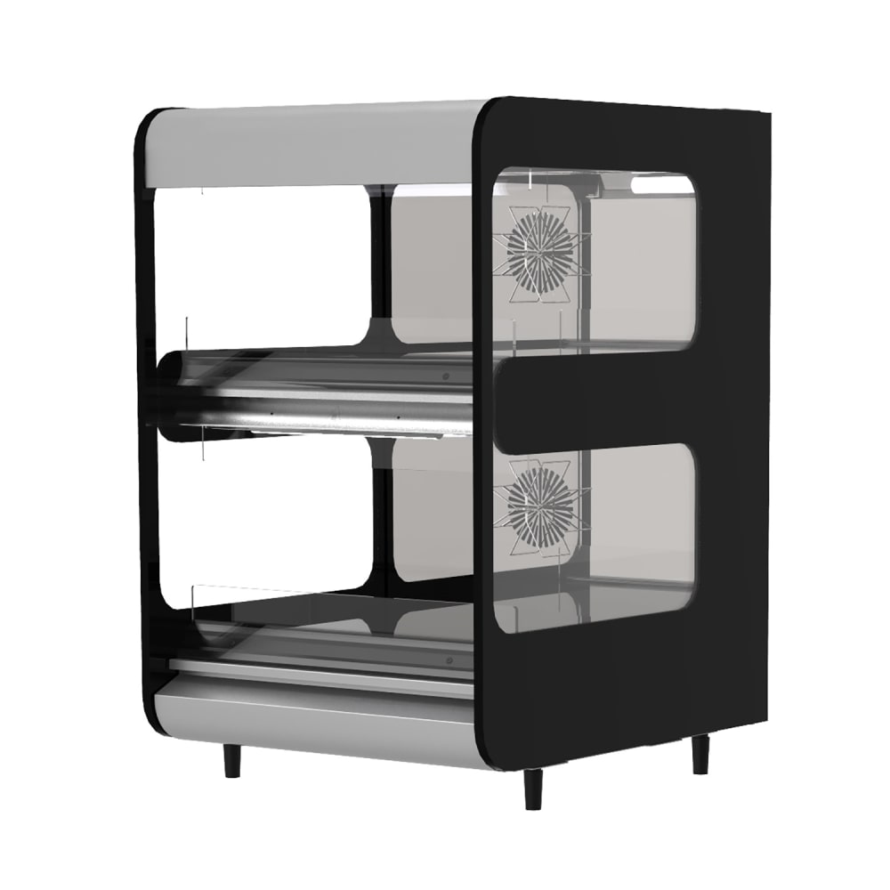 Flexeserve 21 4/5" Self Service Countertop Heated Display Case - (2) Shelves, 208v (2T-600)