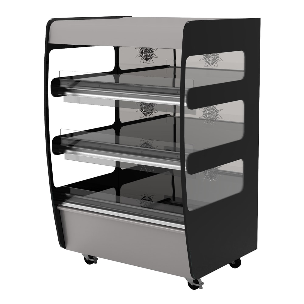 Flexeserve 38 3/10" Self Service Floor Model Heated Display Case - (3) Shelves, 208v (3T-1000C)