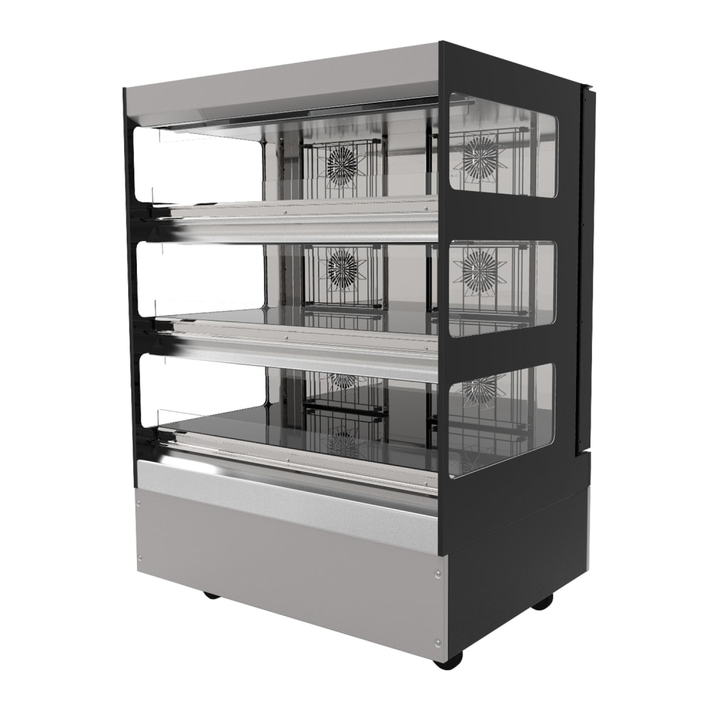 Flexeserve 39 3/10" Dual Service Floor Model Heated Display Case - (3) Shelves, 208v (3T-1000R)