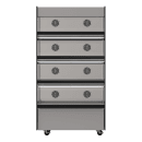 Flexeserve 38 3/5" Self Service Floor Model Heated Display Case - (4) Shelves, 208v (4T-1000C) thumbnail 2