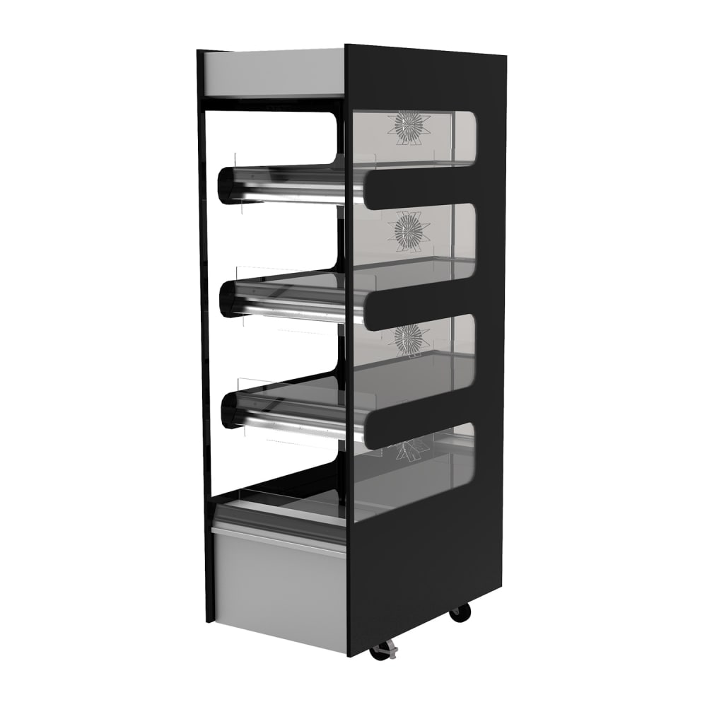 Flexeserve 21 2/5" Self Service Floor Model Heated Display Case - (4) Shelves, 208v (4T-600)