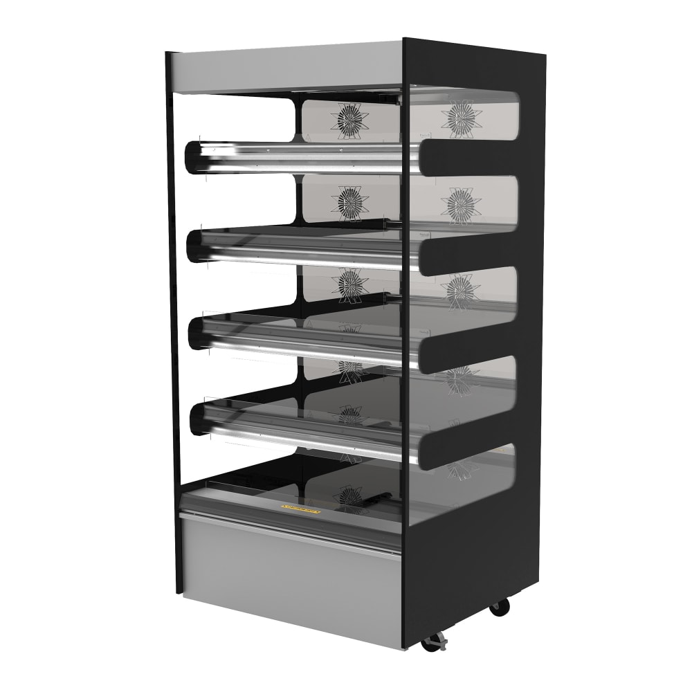 Flexeserve 38 3/10" Self Service Floor Model Heated Display Case - (5) Shelves, 208v (5T-1000)