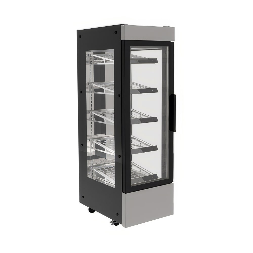 Flexeserve 22" Self Service Floor Model Heated Display Case - (5) Shelves, 208v (HUB-600-LH)