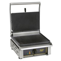 Centaur CEN-PAN10 Single Commercial Panini Press w/ Cast Iron Grooved Plates, 120v thumbnail 2