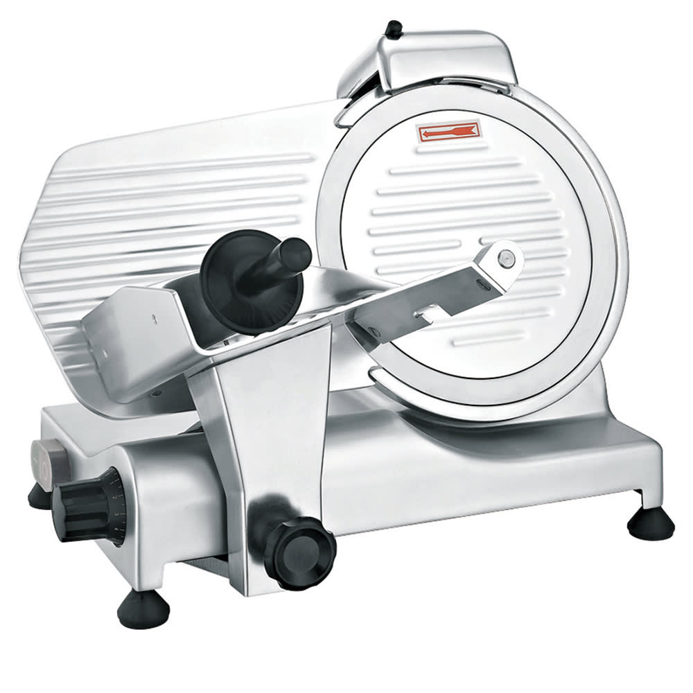 Centaur CEN-SL10 Manual Meat & Cheese Slicer w/ 10" Blade, Belt Driven, Stainless Steel, 7/16 hp