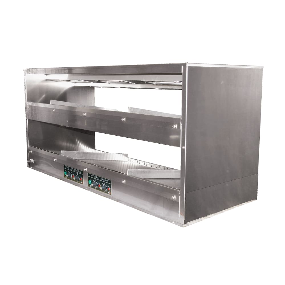 BKI 2TSM-6224L 62" Self Service Countertop Heated Display Shelf - (2) Shelves, 120v