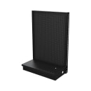 Imageworks C03SSS54B Planniq Core® Black Single Sided Starter Gondola Merchandiser - 37 11/16"L x 20 11/16"W x 54"H thumbnail 2