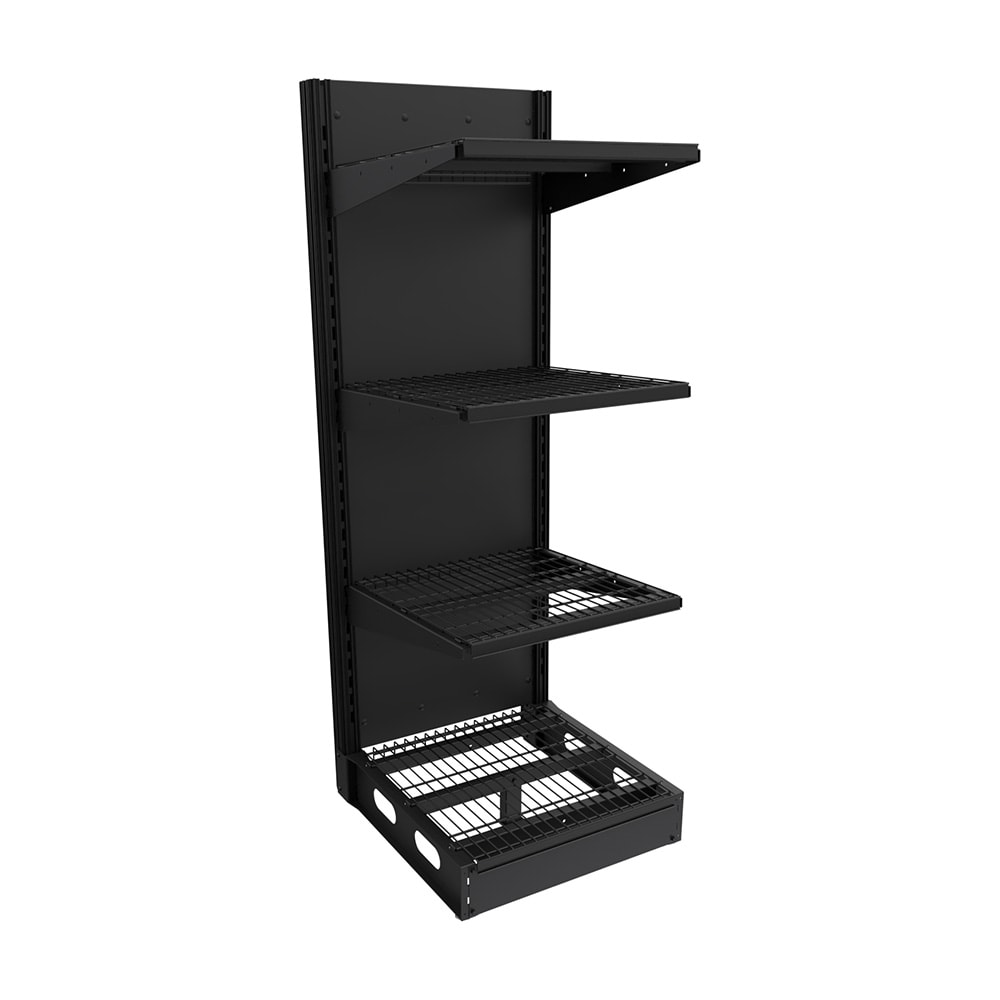 Imageworks S022472BW Planniq Strong® 4 Shelf Beer Cave Cooler Starter Shelving Unit - 26 3/4"L x 28"W x 72"H