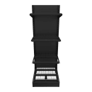 Imageworks S022472BW Planniq Strong® 4 Shelf Beer Cave Cooler Starter Shelving Unit - 26 3/4"L x 28"W x 72"H thumbnail 3