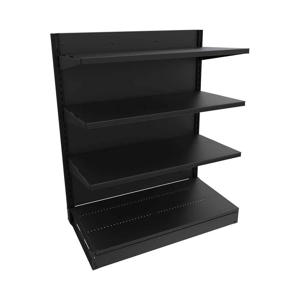 Imageworks S042460BS Planniq Strong® 4 Shelf Beer Cave Cooler Starter Shelving Unit - 50 3/4"L x 28"W x 60"H