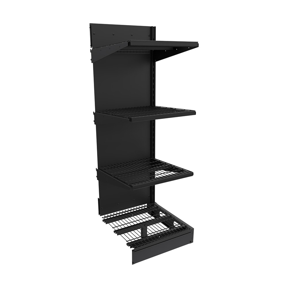 Imageworks SA022472BW Planniq Strong® 4 Shelf Beer Cave Cooler Add-On Shelving Unit - 25 3/4"L x 28"W x 72"H