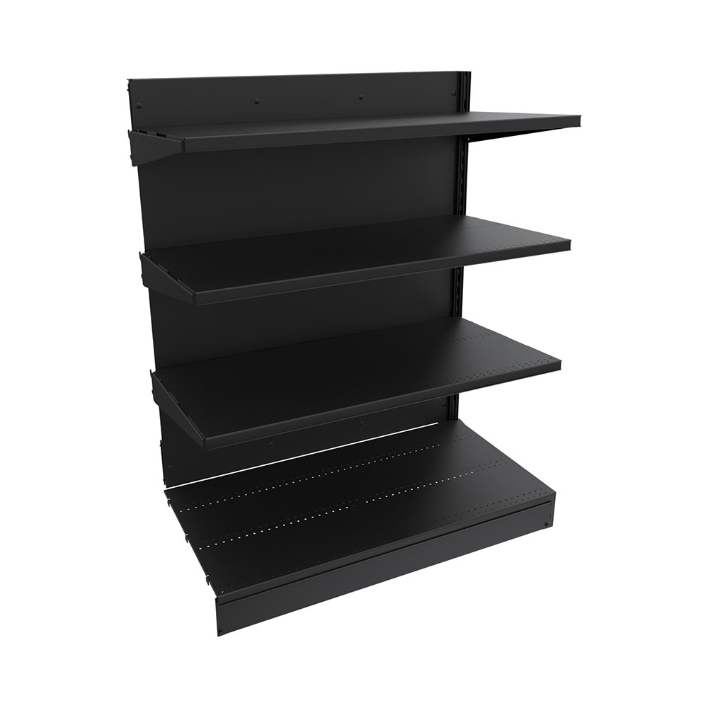 Imageworks SA042460BS Planniq Strong® 4 Shelf Beer Cave Cooler Add-On Shelving Unit - 50 3/4"L x 28"W x 60"H