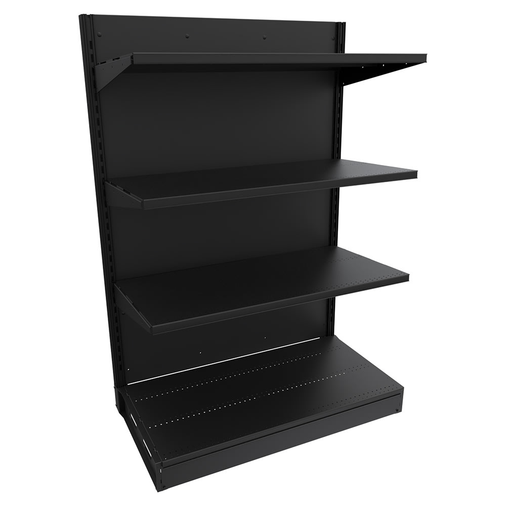 Imageworks SA042472BS Planniq Strong® 4 Shelf Beer Cave Cooler Add-On Shelving Unit - 50 3/4"L x 28"W x 72"H