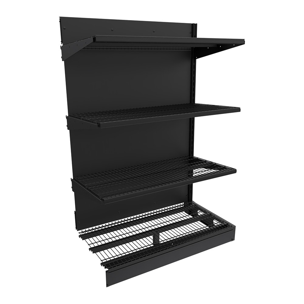 Imageworks SA042472BW Planniq Strong® 4 Shelf Beer Cave Cooler Add-On Shelving Unit - 50 3/4"L x 28"W x 72"H