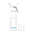 Whip-It! 1/2 liter Whipped Cream Dispenser w/ (3) Nozzles - Aluminum, White (DC-EXP-H07) thumbnail 2