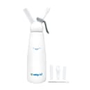 Whip-It! 1 liter Whipped Cream Dispenser w/ (3) Nozzles - Aluminum, White (DC-EXP-L07) thumbnail 2