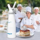 Whip-It! 1 liter Whipped Cream Dispenser w/ (3) Nozzles - Aluminum, White (DC-EXP-L07) thumbnail 3