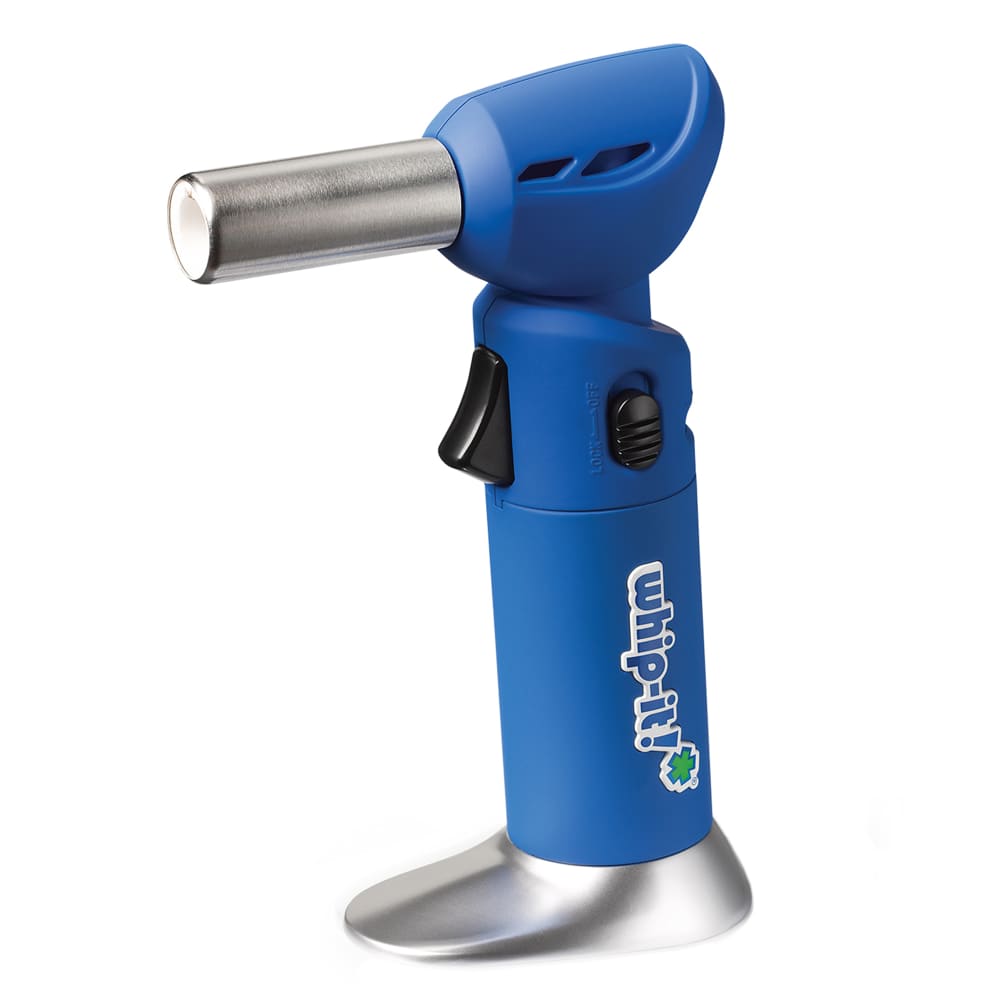 Whip-It! Butane Culinary Torch - Rotating Tip, Adjustable Flame, Blue (TC-FLEX-06R)