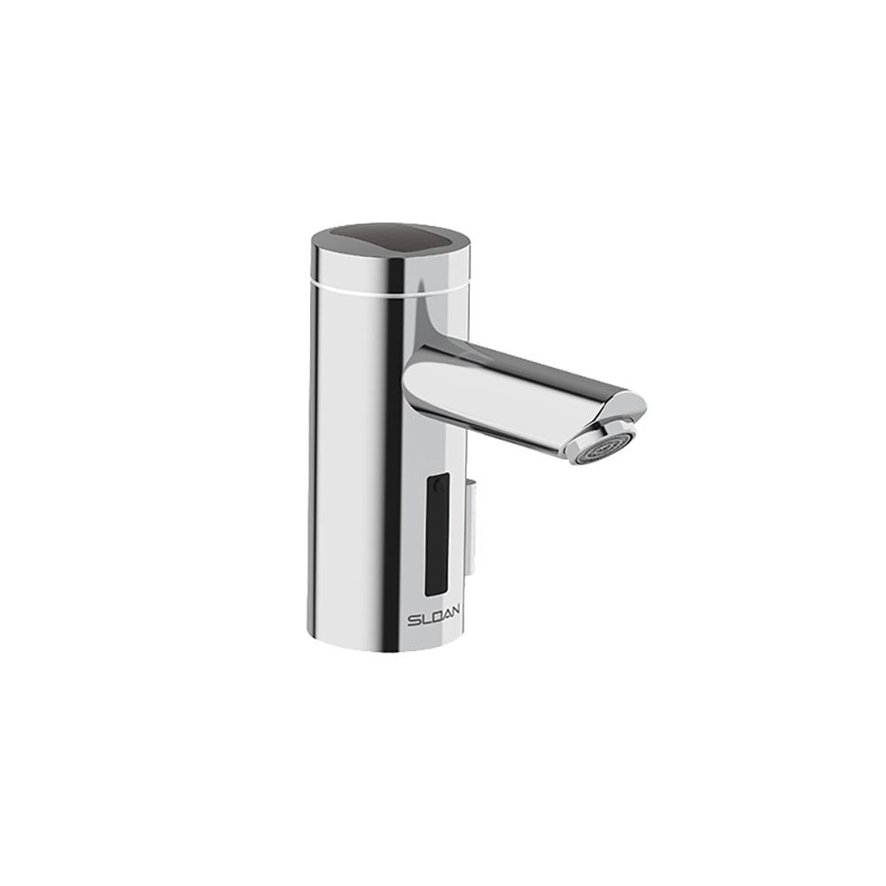 Sloan Optima® Deck Mount Electronic Faucet - Single Hole, Fixed Spout, Solar Powered, Chrome (3335152)