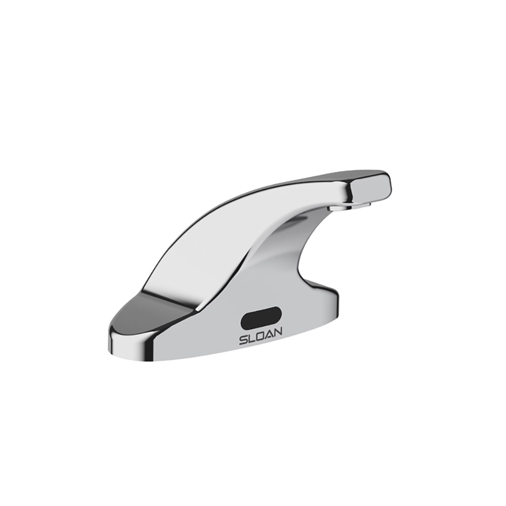 Sloan Deck Mount Electronic Faucet - 4" Centers, Fixed Spout, Hardwired, Chrome (3362116)