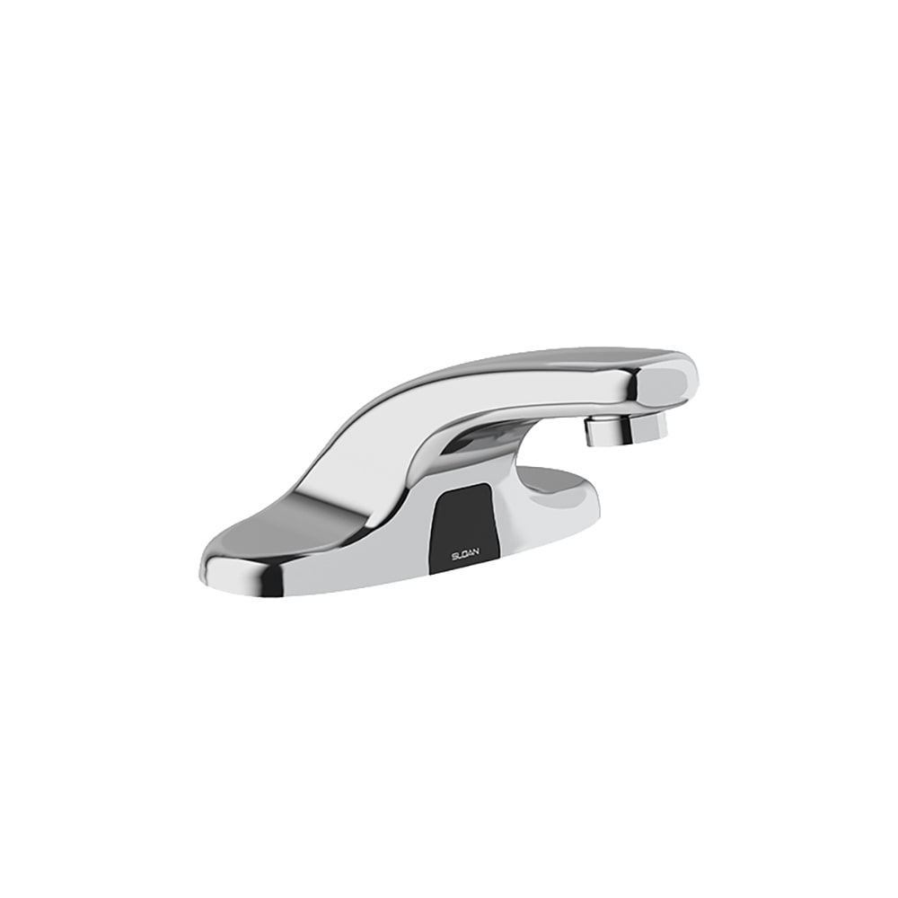 Sloan Optima® Deck Mount Electronic Faucet - 4" Centers, Fixed Spout, Hardwired, Chrome (3365330BT)