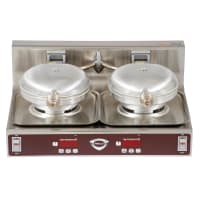 Equipex GED75 Double Classic Belgian Waffle Maker w/ Cast Iron Grids, 3300W thumbnail 2
